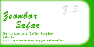 zsombor safar business card